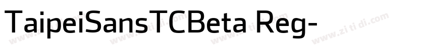 TaipeiSansTCBeta Reg字体转换